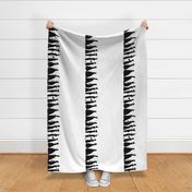 March of Fashion ~ Black and White Border Print