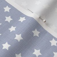 Stars in Chambray Grey Linen