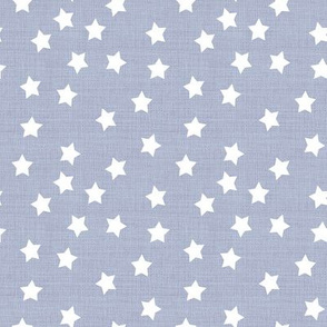 Stars in Chambray Grey Linen