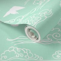 Whisp of Cloud in Mint Green