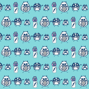 Manly Owls Aqua and Navy