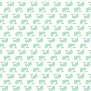 Mint Hemlock Green Two Way Chevron Whale