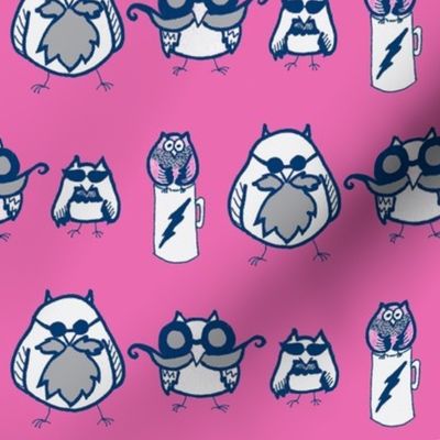 Manly Owls Hot Pink and Navy