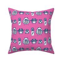 Manly Owls Hot Pink and Navy