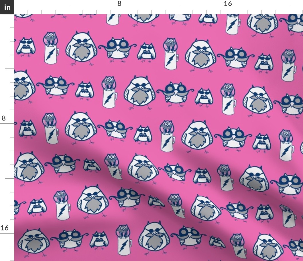 Manly Owls Hot Pink and Navy