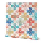 Spring Plus Sign Cheater Quilt