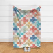 Spring Plus Sign Cheater Quilt