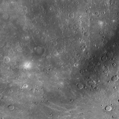 Map of Mercury (B&W)