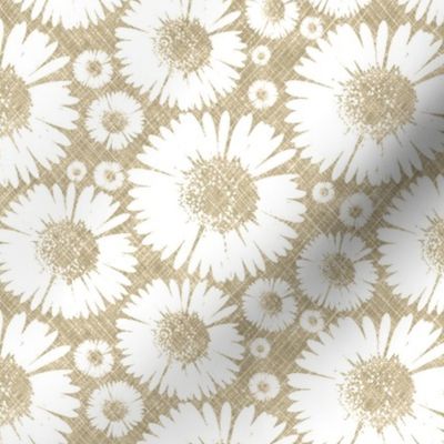 Retro Summer Daisy - Wheat