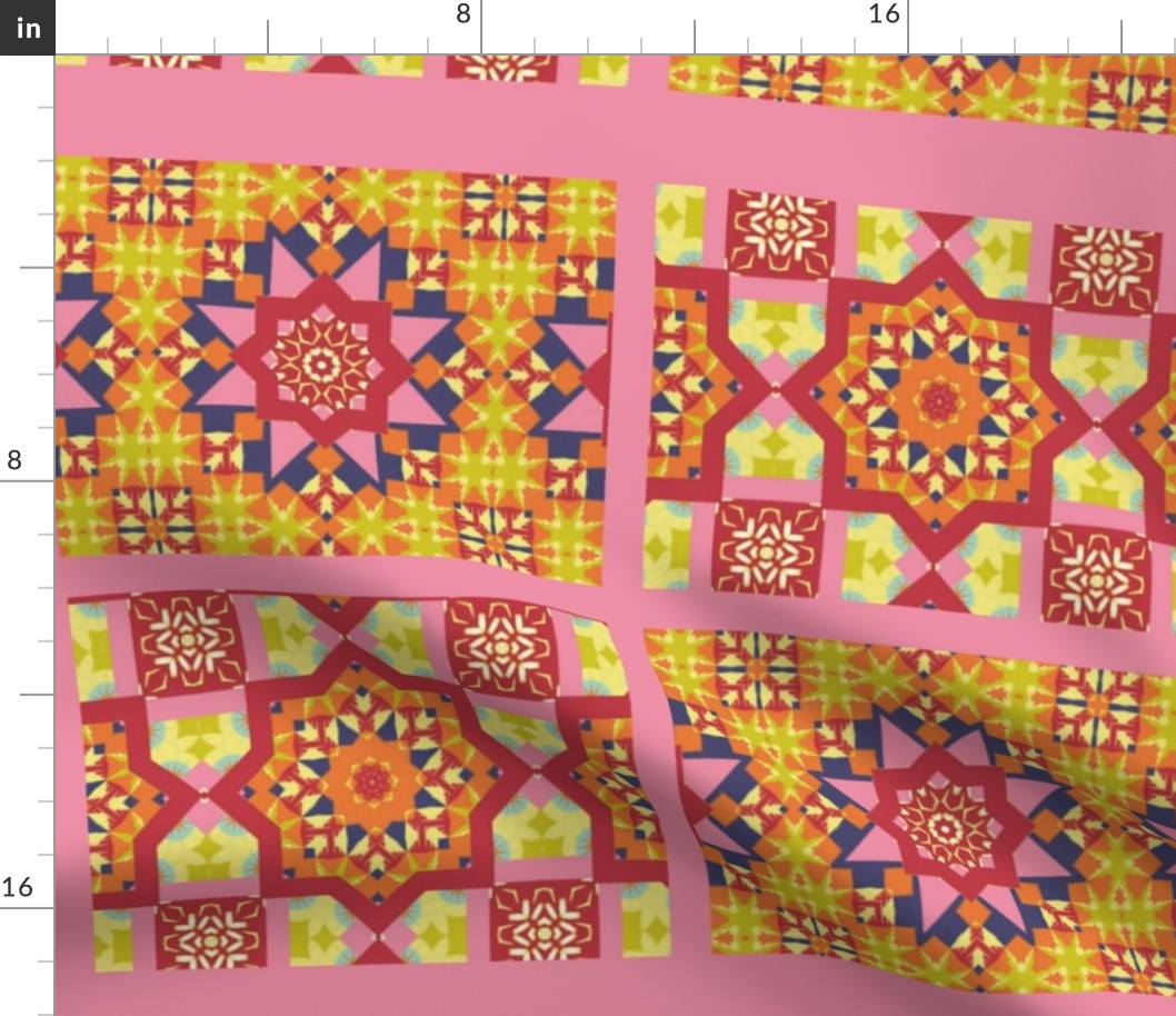 Spring Floral Cheater Quilt 2