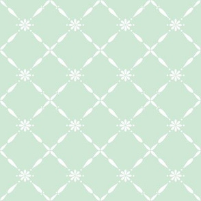 Charlotte Farmhouse Diamond, Pale Duckegg Green