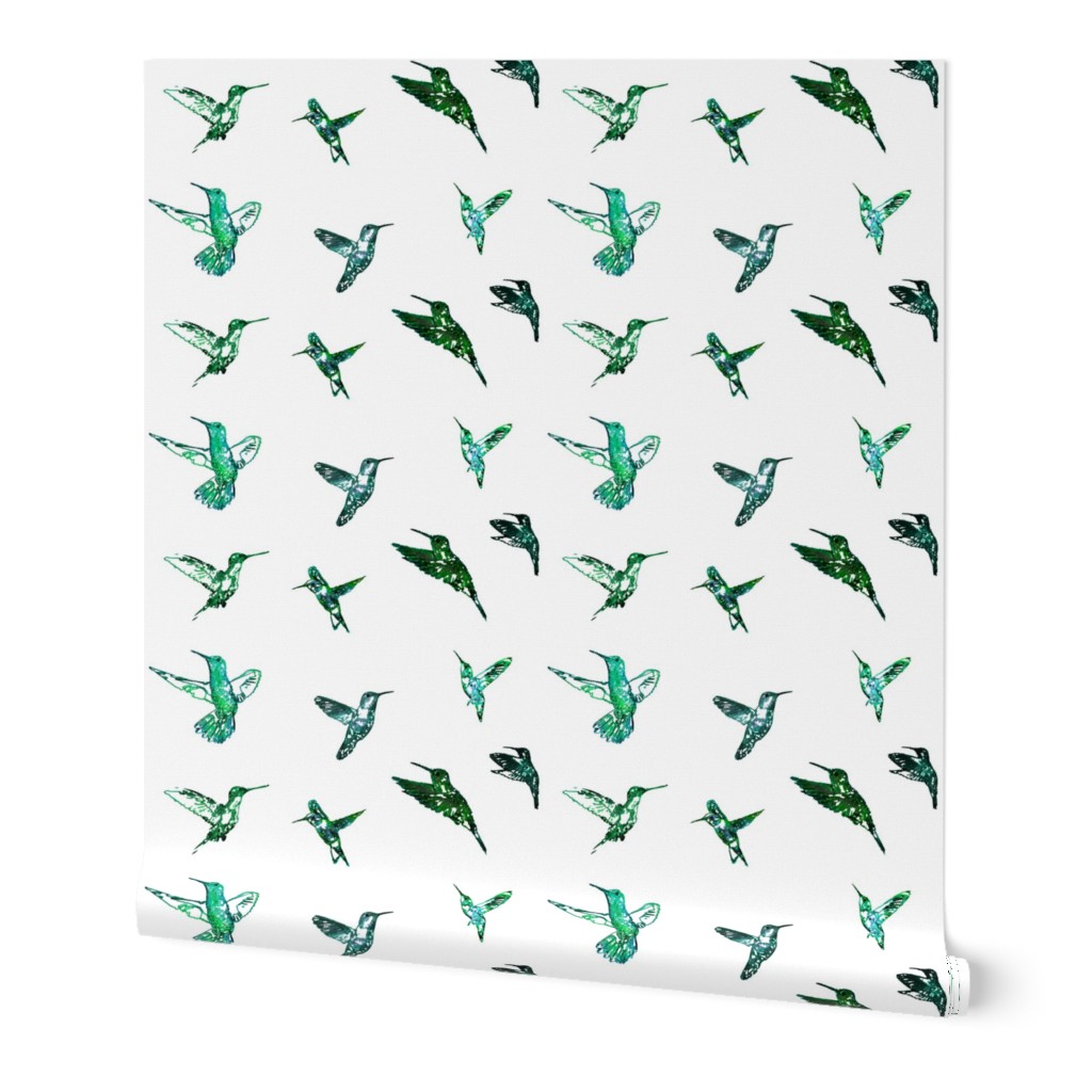 Hummingbirds Teal