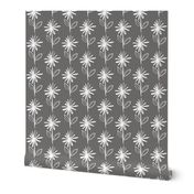 Floral Asterix Flower Stem Grey