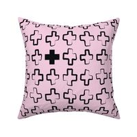 Hollow Cross PinkBlack