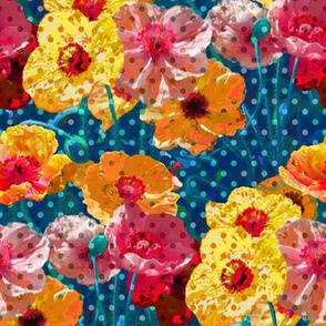 Psychedelic Polka Poppies - LSD