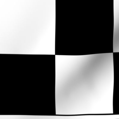 Black & White Large Checks for 56" width