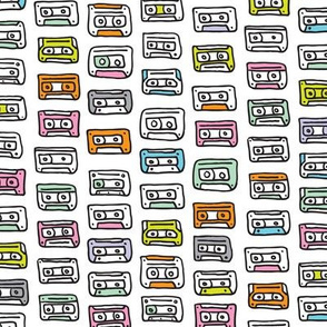 Cool retro music tapes fun vintage rock cassette M