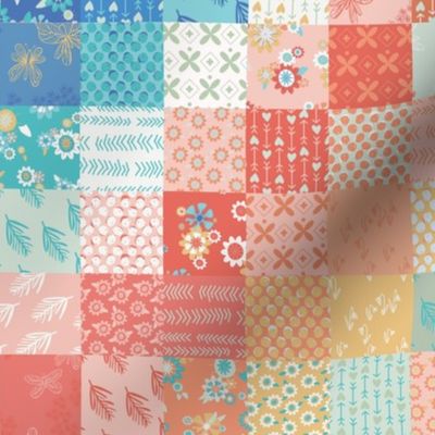 Cheery Spring Cheater Quilt