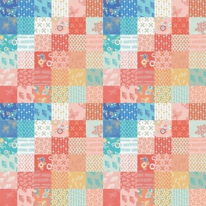 Cheery Spring Cheater Quilt