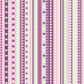 Pink ribbons pattern