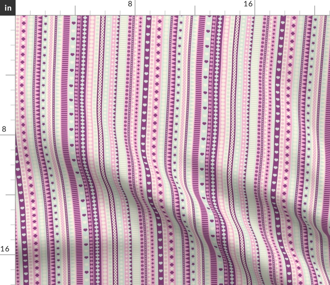 Pink ribbons pattern