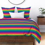 rainbow feather chevron