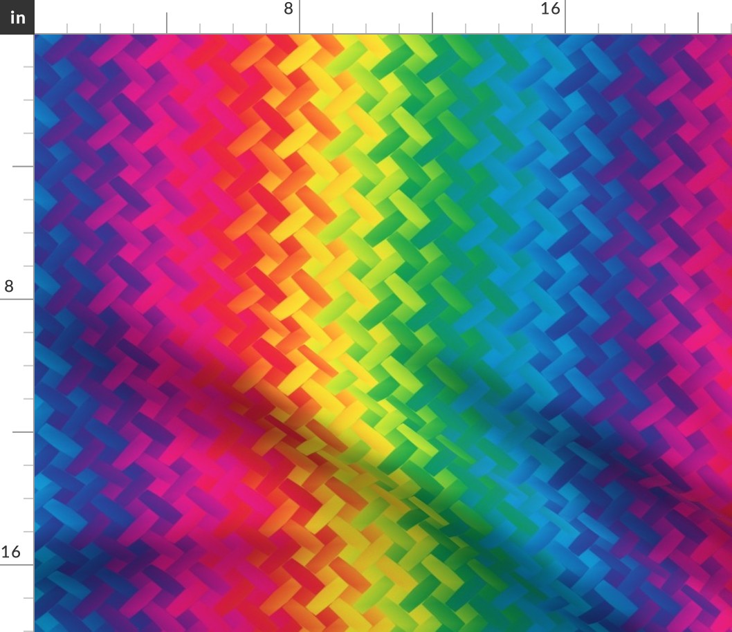 woven lattice rainbow