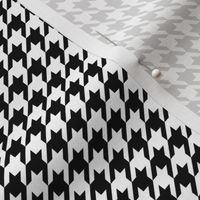 The Houndstooth Check -  Black and White ~ Wee