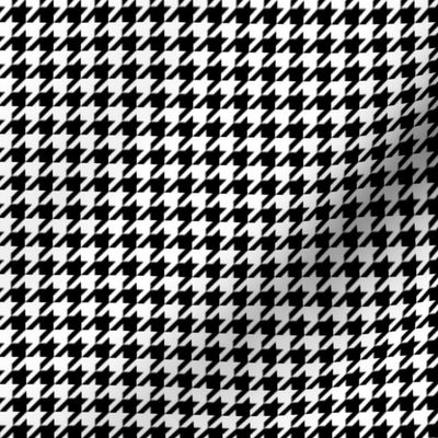 The Houndstooth Check -  Black and White ~ Wee