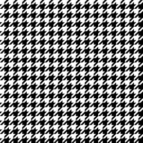 The Houndstooth Check -  Black and White ~ Wee