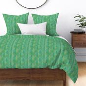 serene green ikat zigzag