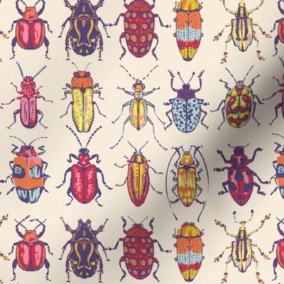 Spring Cheater Quilt Matching Beetles