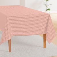 Quatrefoil lattice in pale salmon coral pink