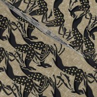 Wild galloping gazelles on fawn by Su_G