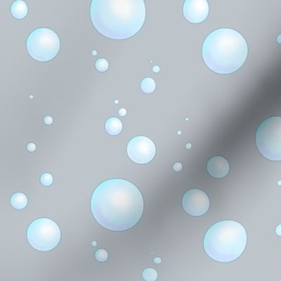 Bubbles on grey