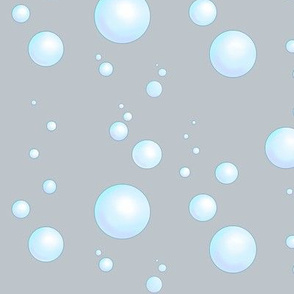 Bubbles on grey
