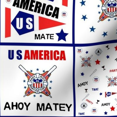 AHOY MATE FLAG USA