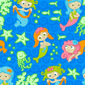 Mermaids (blue)