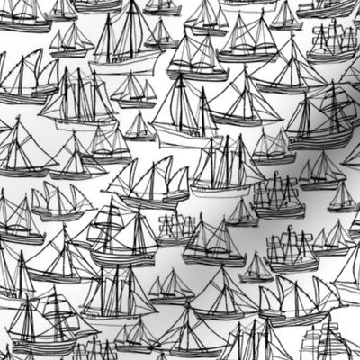 Sailing Ships - Black & White