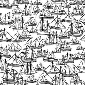 Sailing Ships - Black & White