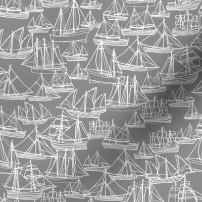 Sailing Ships - Gray