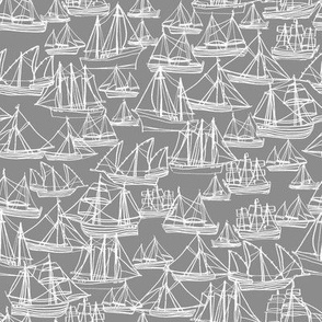 Sailing Ships - Gray