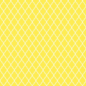 Small Bright Yellow Quatrefoil