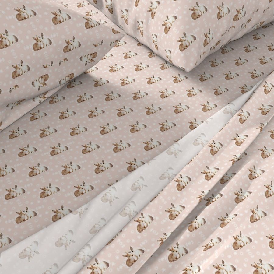 Bunnies in Love Vanilla Taupe // small