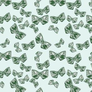 Moth in Forest Green