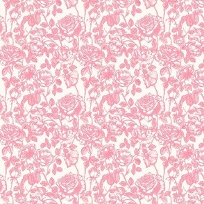 Toile de Jouy roses_pink