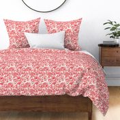 Toile de Jouy roses_red