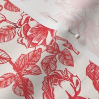 Toile de Jouy roses_red