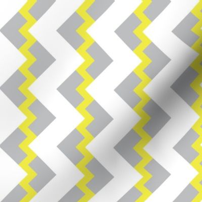 Chevron nested two frequency gray yellow