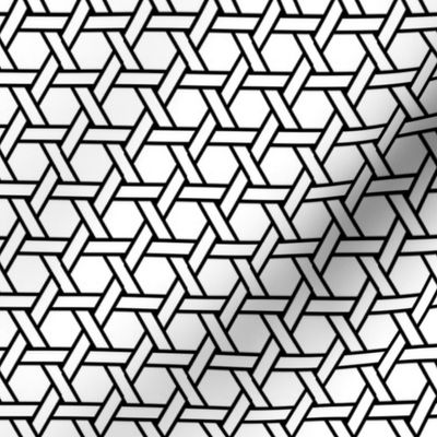 02707690 : hexagonal straight weave
